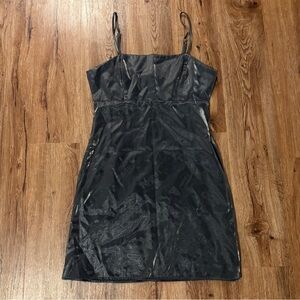 F21 Shiny Chrome Mini Dress